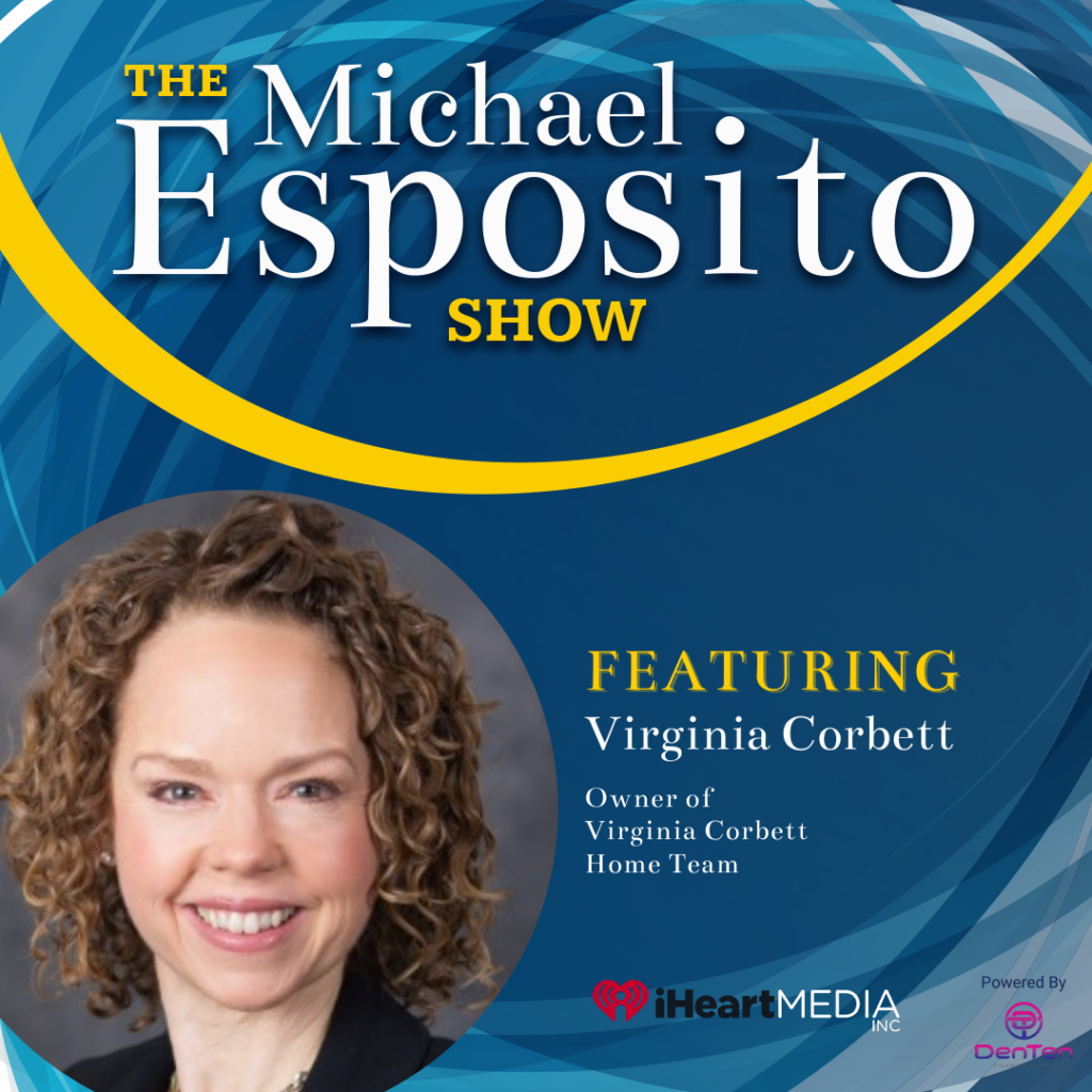 The Michael Esposito Show graphic with Virginia Corbett