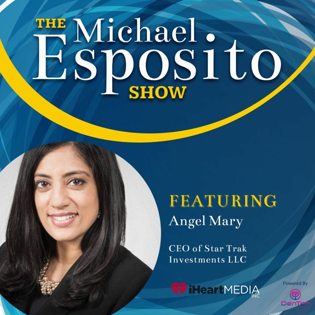 michael esposito podcast business leadership episode graphic with angel mary