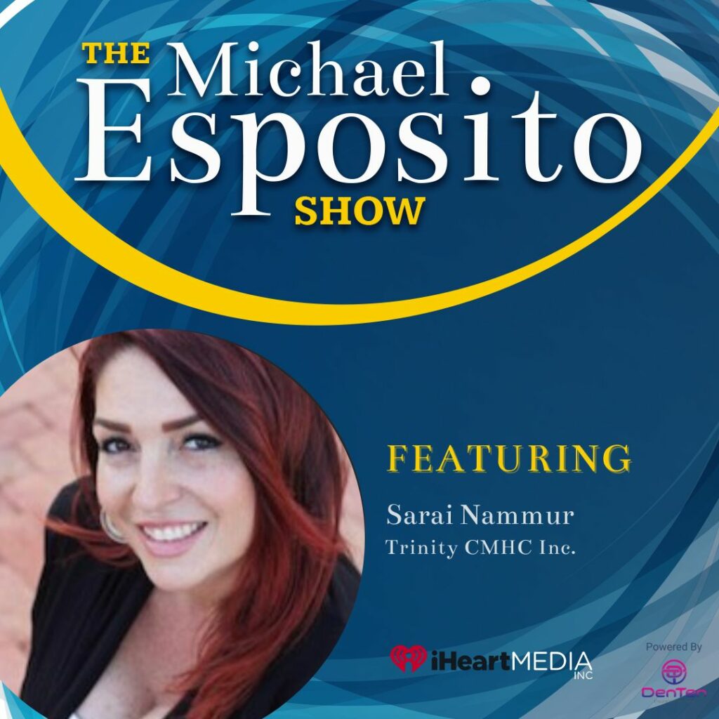 podcast The Michael Esposito Show graphic with Sarai Nammur