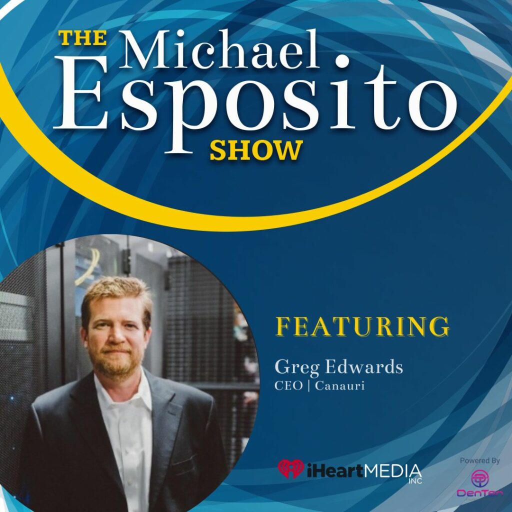 Podcast episode graphic - the michael esposito show with a headshot of Greg Edwards