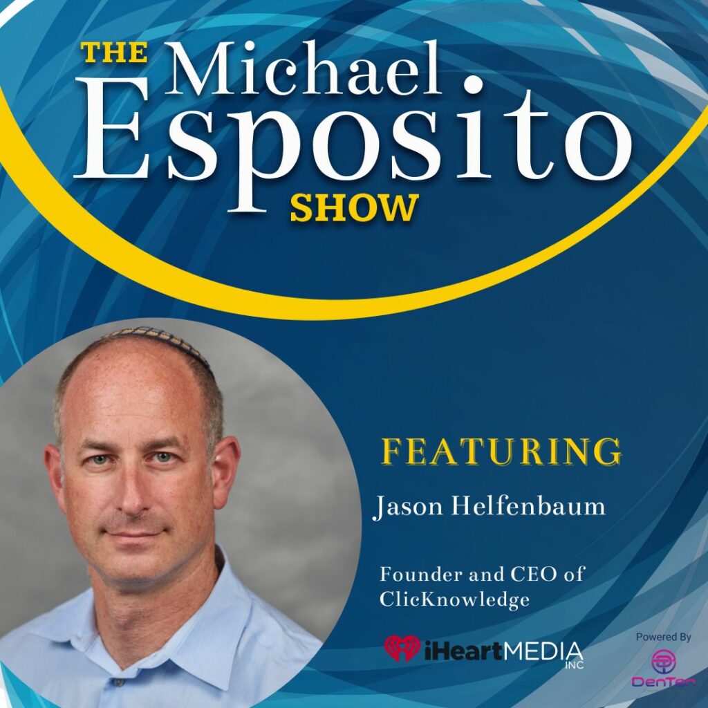 Podcast episode graphic - the michael esposito show with a headshot of Jason helfenbaum