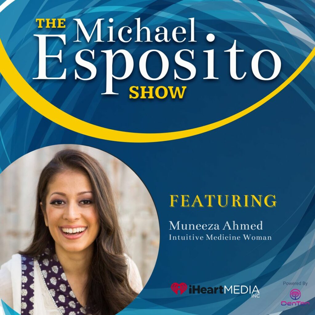 podcast episode graphic - the michael esposito show with guest Muneeza Ahmed