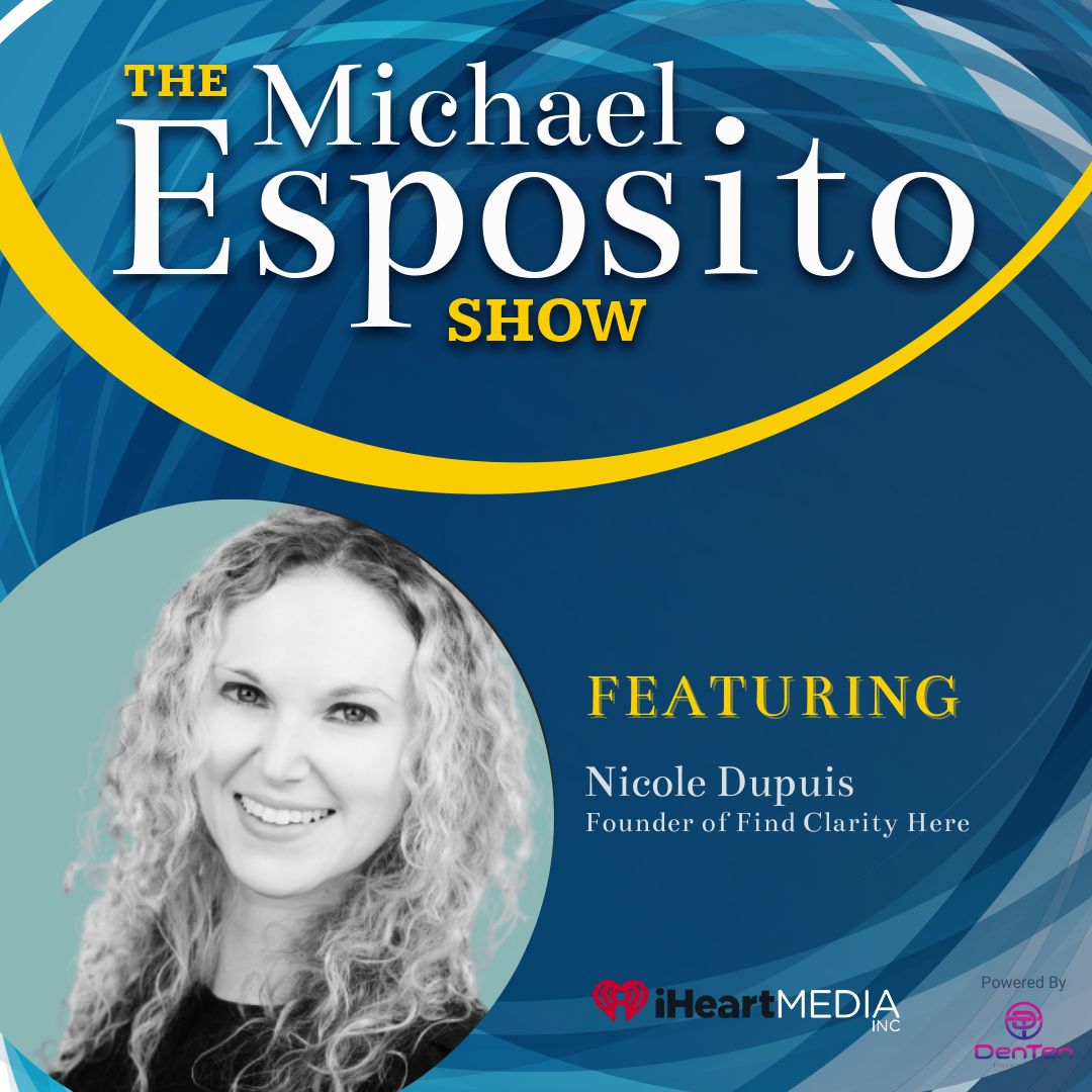 Podcast episode graphic - the michael esposito show with a headshot of Nicole Dupuis