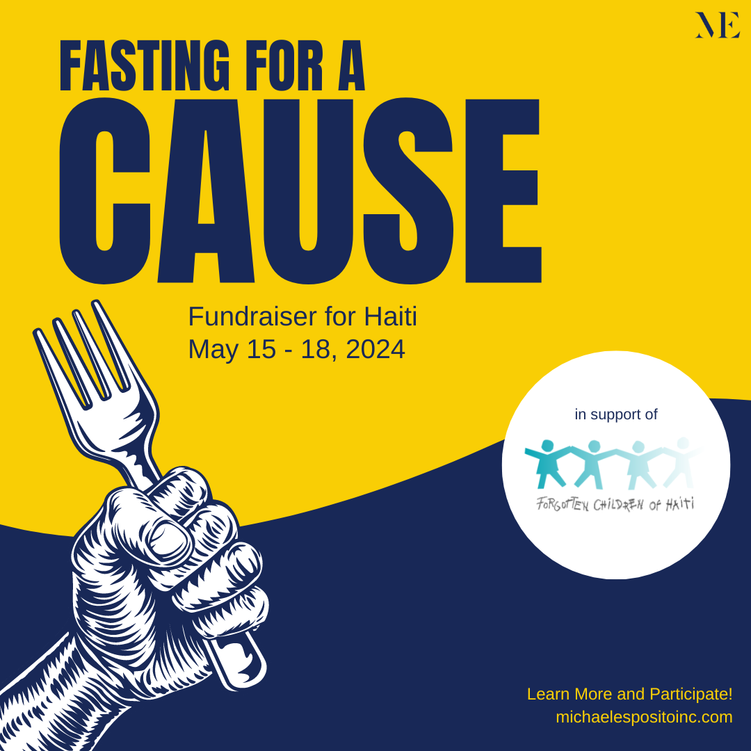 Fasting for a Cause: Fundraiser for Haiti. May 15-18, 2024.