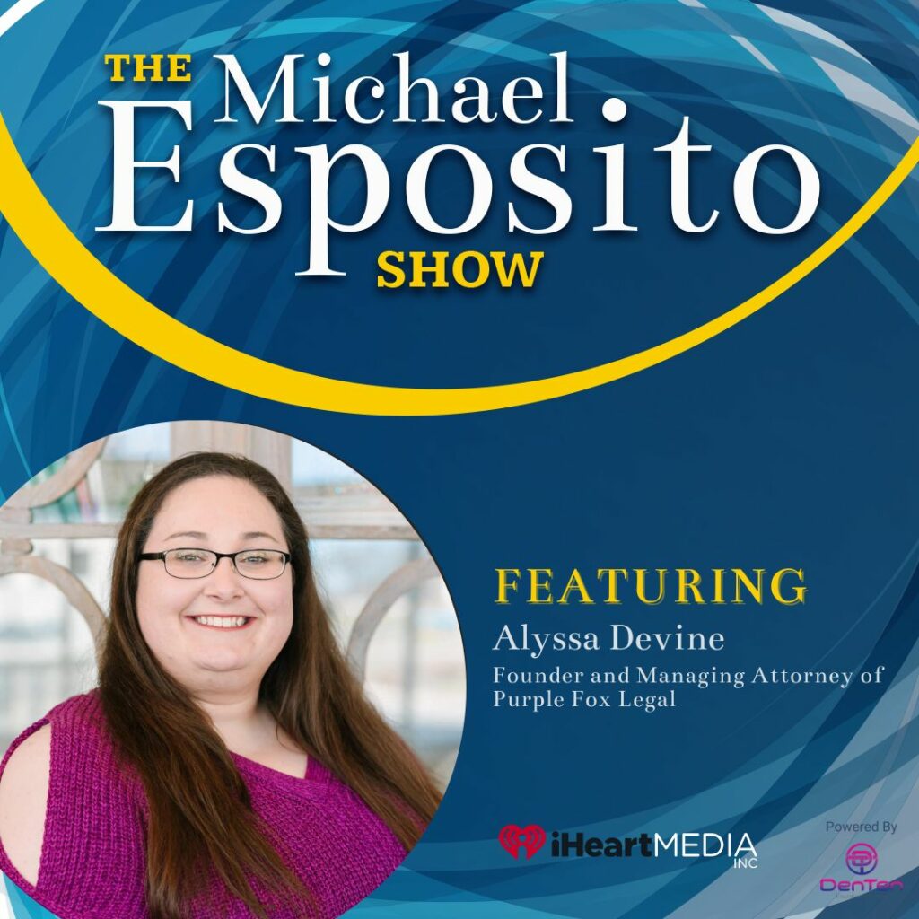 Alyssa Devine podcast guest episode graphic from The Michael Esposito Show