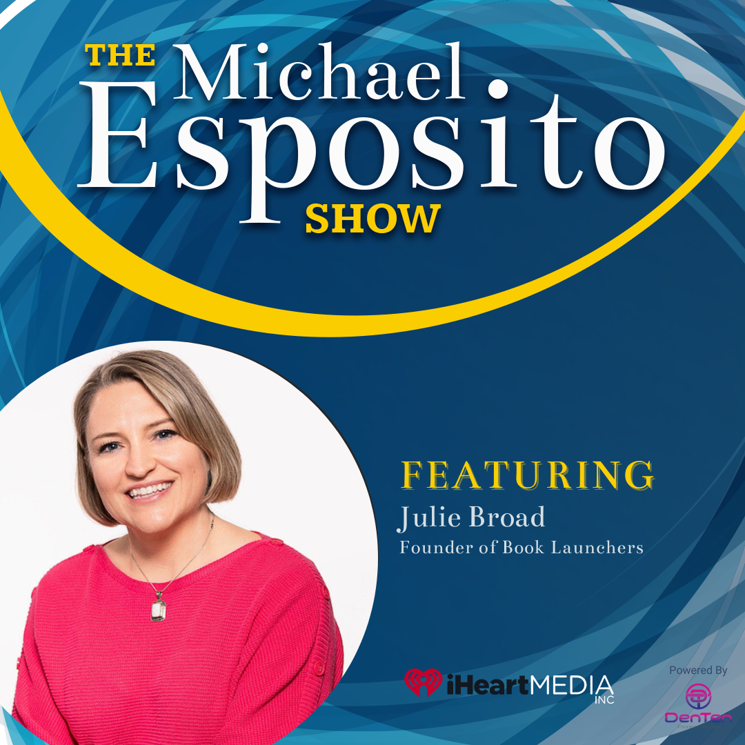 Julie Broad podcast guest Michael Esposito Show episode graphic