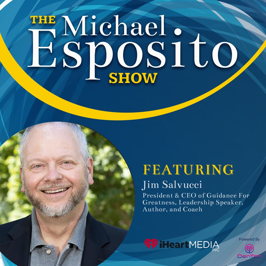 Jim Salvucci podcast guest Michael Esposito Show episode graphic